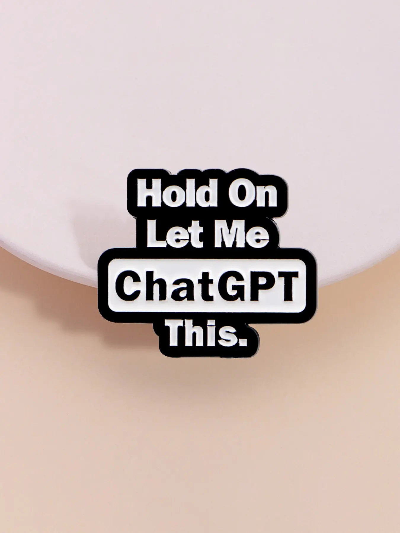 Tech Accessories For Students - Broche/Emblema/Logotipo Chatgpt em Esmalte, Broche de