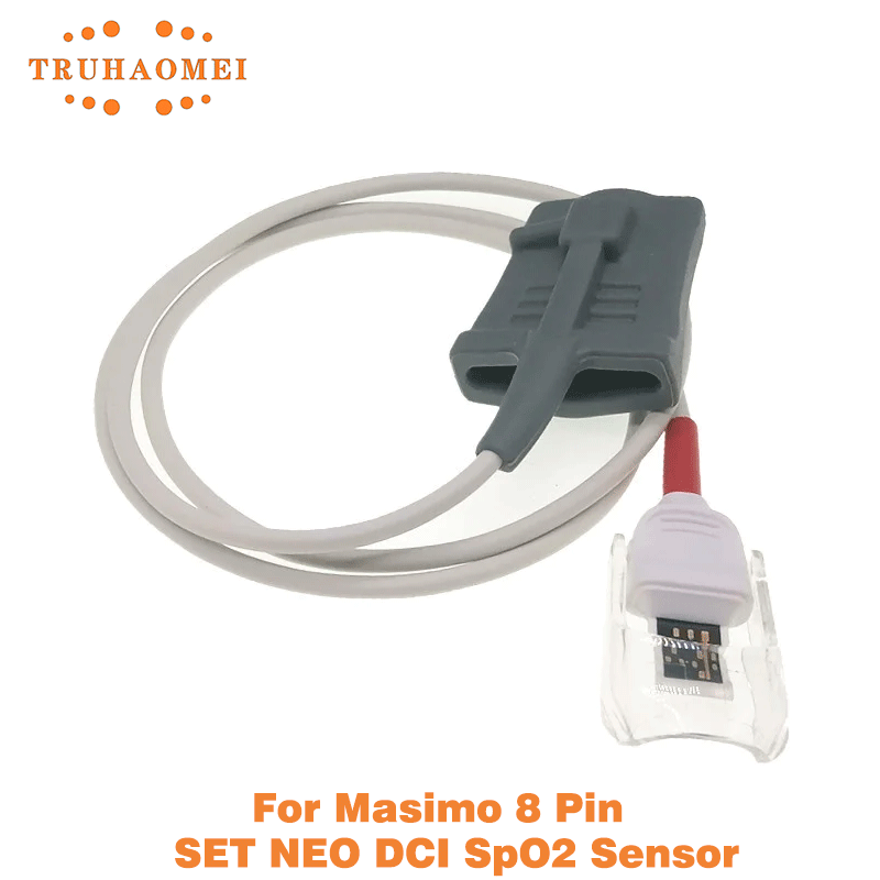 Top Tech Accessories - Sensor SpO2 Reutilizável de 8 Pinos,