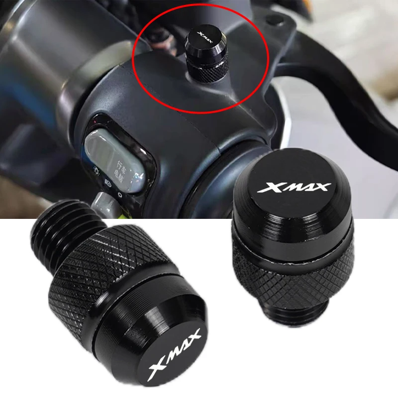 Xmax Tech Max Accessories - Motocicleta cnc espelho buraco plugues parafusos