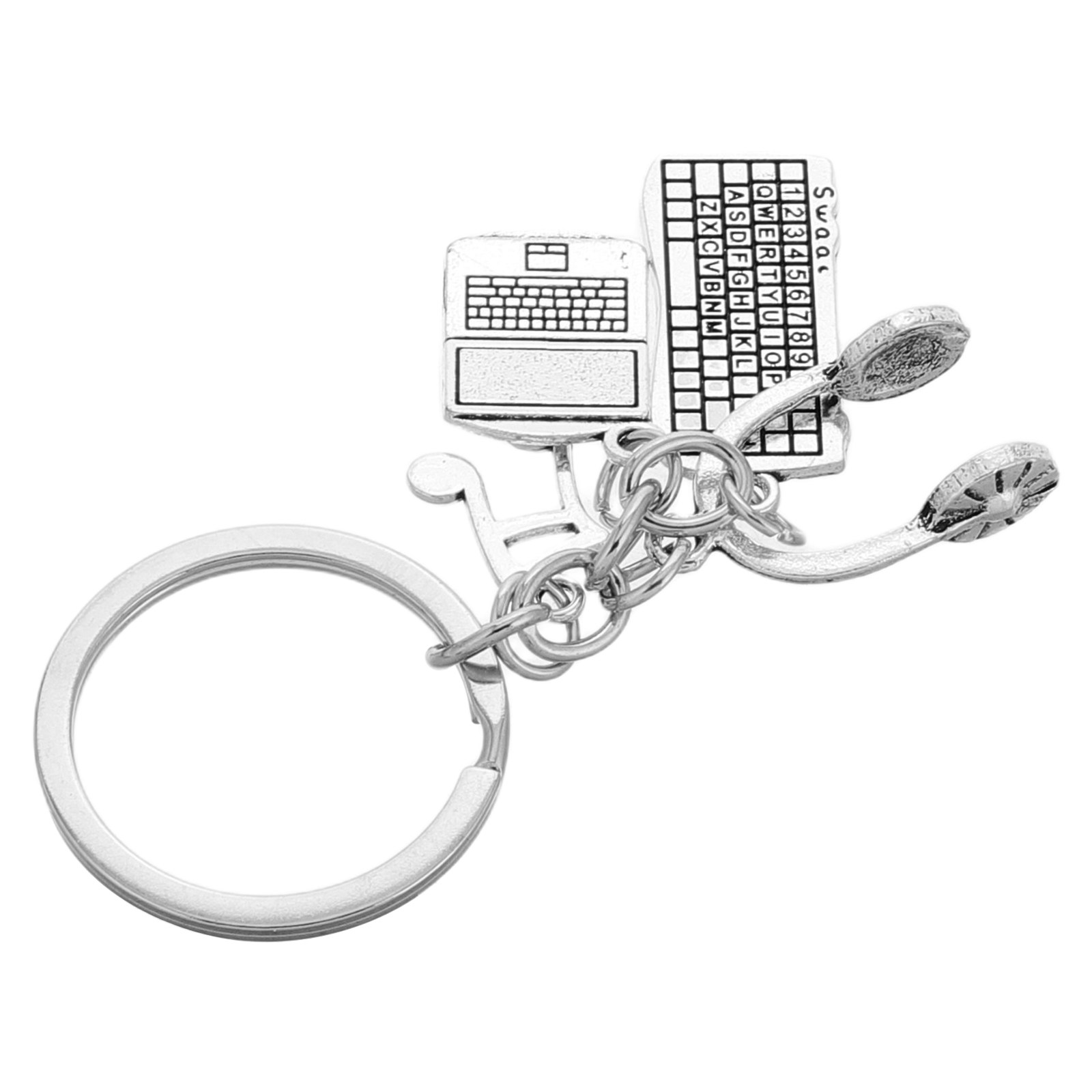 Tech Accessories For Students - Chaveiro de engenheiro, teclado, rato, auscultadores,