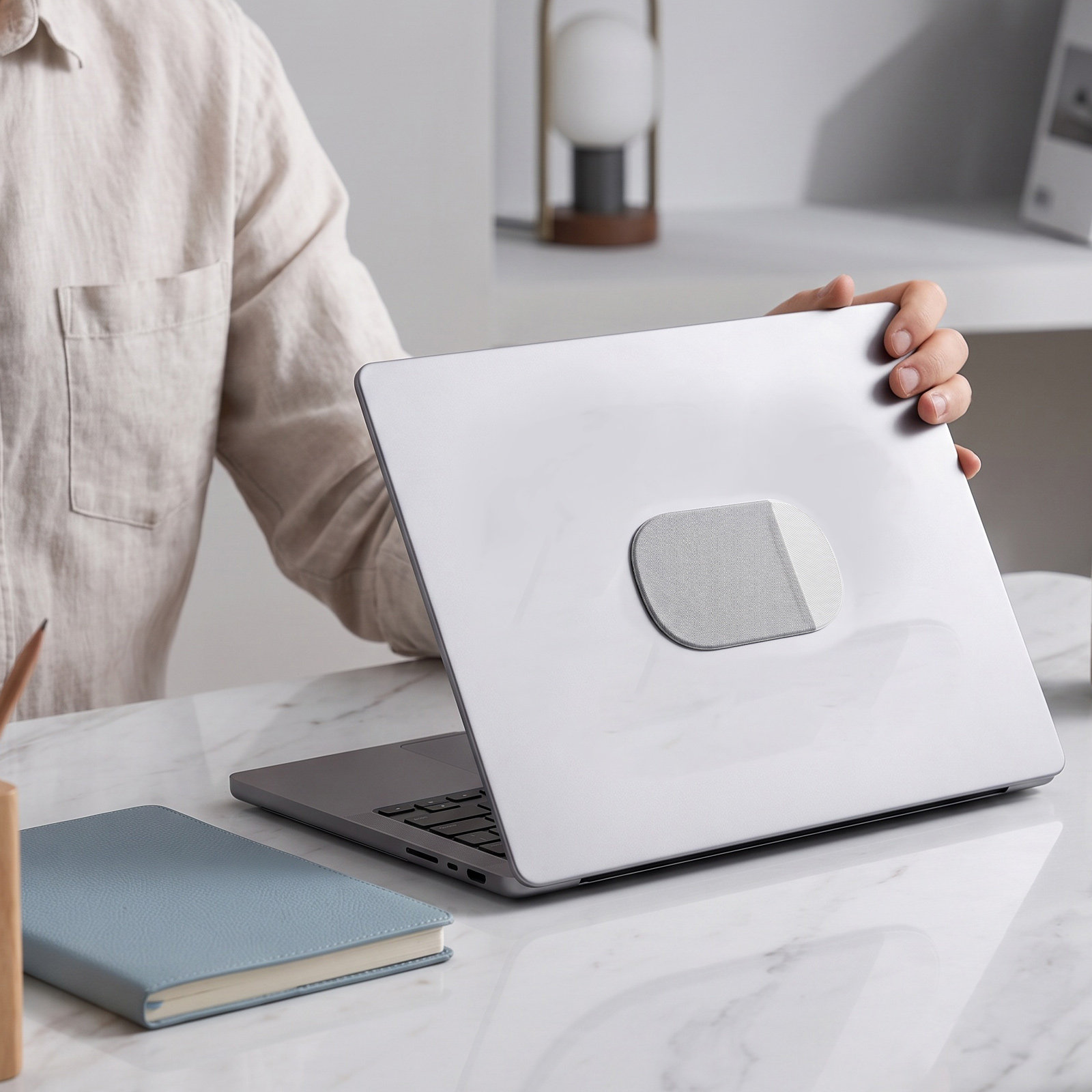 Tech Accessories For Laptop - Suporte adesivo para rato de portátil,