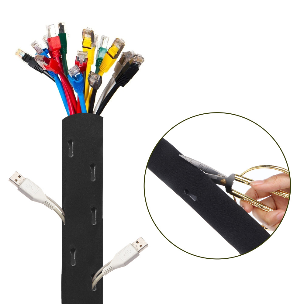 Mangas trançadas para organiza - Cable Sleeve Neoprene avaliação e preço