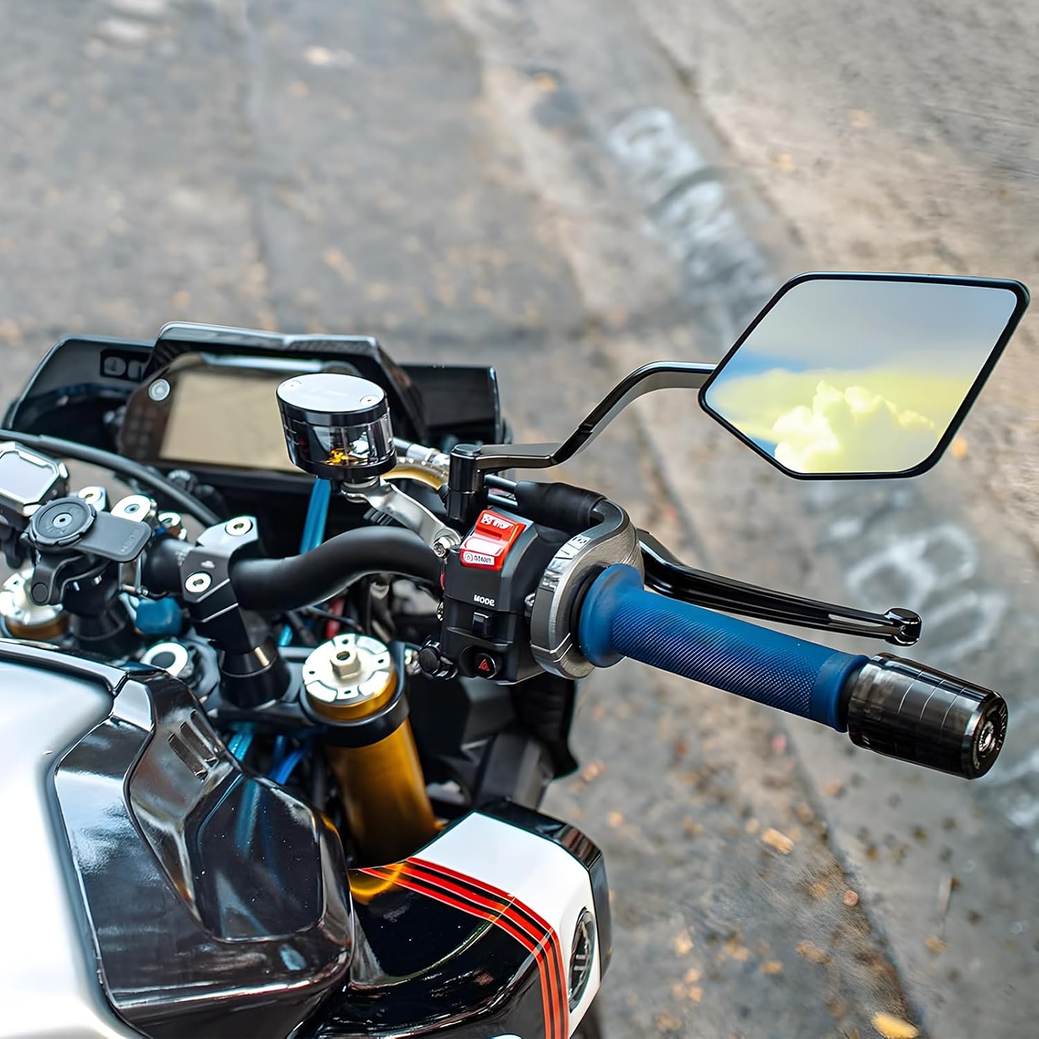 Espelhos da motocicleta kits d - Xmax Tech Max Accessories avaliação e preço