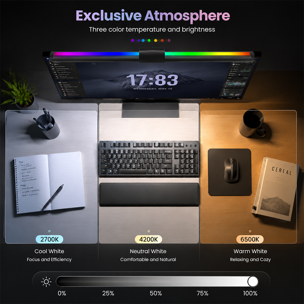 Barra de Luz LED RGB para Moni - Tech Table Accessories avaliação e preço
