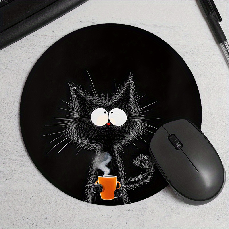 Tapete de mouse redondo de gat - Tech Table Accessories avaliação e preço